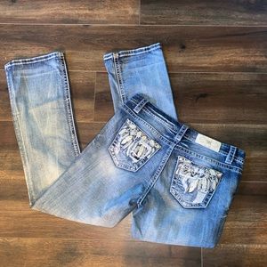 mid rise Easy boot miss me jeans